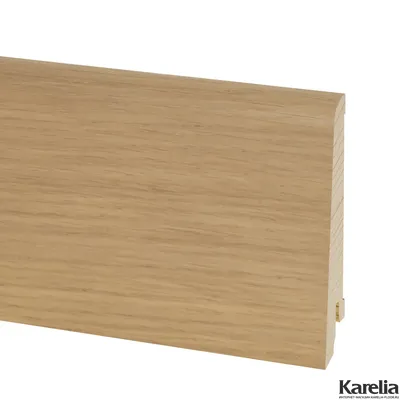 Плинтус напольный Pedross KS80 Дуб Белёный шпон 80х16 купить в интернет-магазине karelia-floor.ru