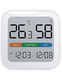Метеостанция Xiaomi MIIIW Mute Thermometer And Hygrometer Clock S210 MW22S06