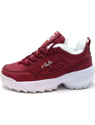 Кроссовки FILA DISRUPTOR 2 All Бордовые Зимние