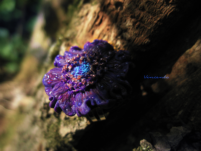 Пыльца Фей. Волшебное украшение - цветок из полимерной глины