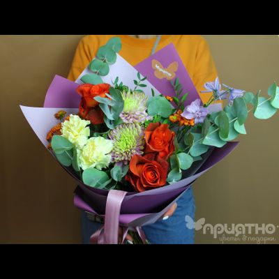 Букет цветов на 8 марта № 709