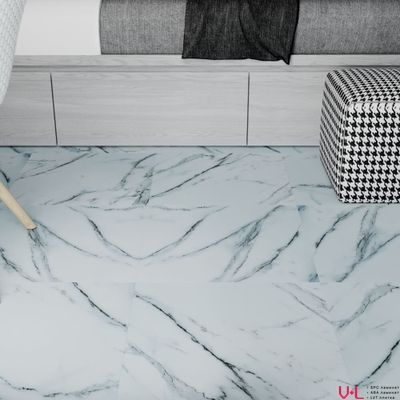 Кварцвиниловая плитка Art East Tile Hit Мрамор Каррара Бьянко 764 42 класс толщина 2.5 мм клеевая 3.34 м2