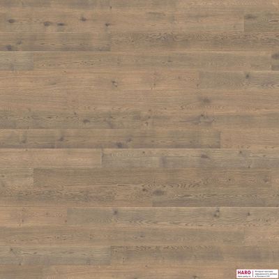 Декор паркетной доски Haro Дуб Табако Серый Браш 4V 1-пол, масло 530795 фронт