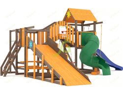 Всесезонная площадка IgraGrad С Мостик 1 с трубой SF1