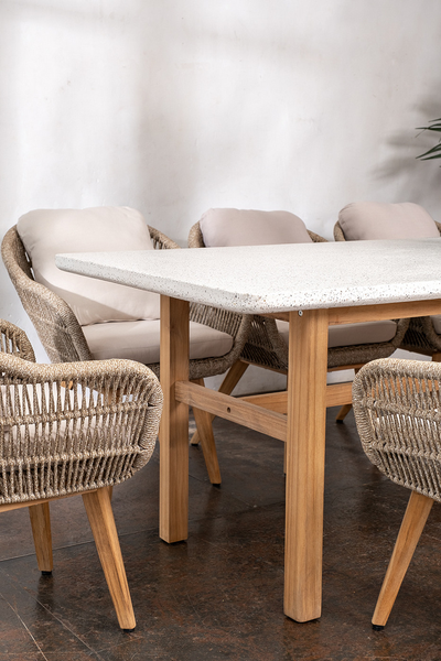 Стол обеденный из тика Talara 200 см