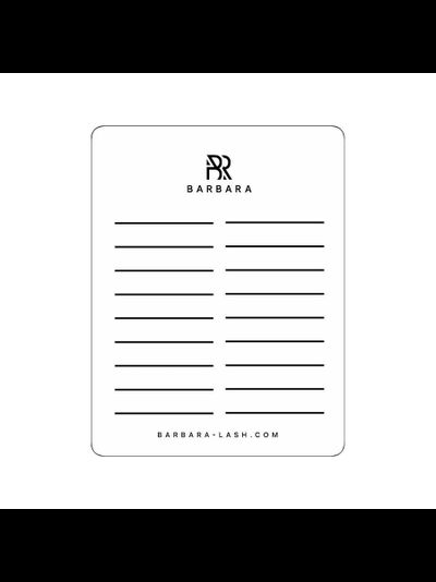 Планшет для ресниц BARBARA «ДВОЙНОЙ»