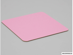 Подложка усиленная Квадратная Золото - розовый 20 х 20 см/ 3,2 мм