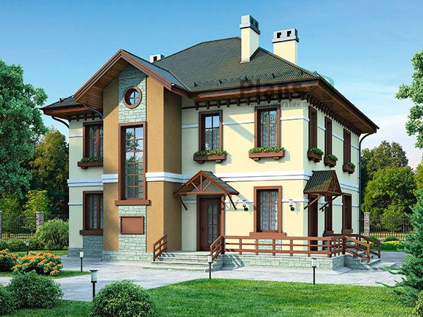 Фасад дома Архитектурный проект загородного дома