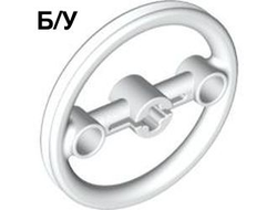 ! Б/У - Technic, Steering Pulley Large, White (3736 / 4160689 / 4542733) - Б/У