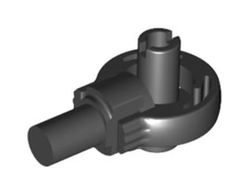 Technic Rotation Joint Ball Loop with 2 Perpendicular Pins with Friction, Black (47455 / 4213374 / 4272426)