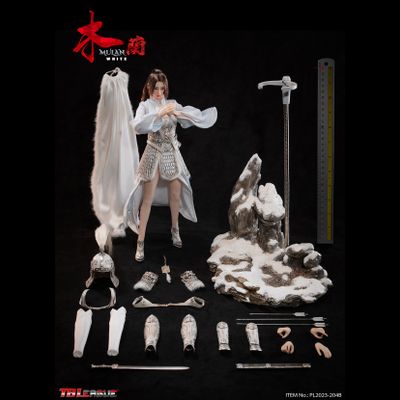 Китайская воительница Мулан (в белом) - КОЛЛЕКЦИОННАЯ ФИГУРКА 1/6 MULAN - White (PL2023-204B) - TBLeague
