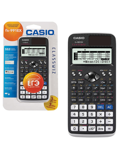 Калькулятор инженерный CASIO FX-991EX-S-ET-V (166х77 мм), 552 функции, двойное питание, сертифицирован для ЕГЭ, FX-991EX-S-EH-V