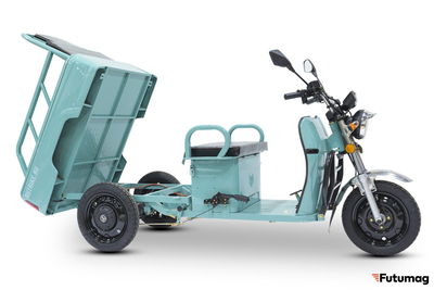 Грузовой электротрицикл Rutrike Амулет 1100 72V1000W бирюзовый