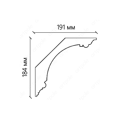 Карниз гладкий SKT222