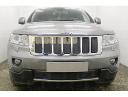 Защита радиатора Jeep Grand Cherokee IV (WK2) 2010-2013 black верх