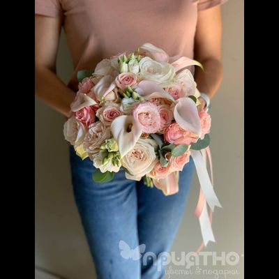Букет невесты &amp; Бутоньерка № 1320