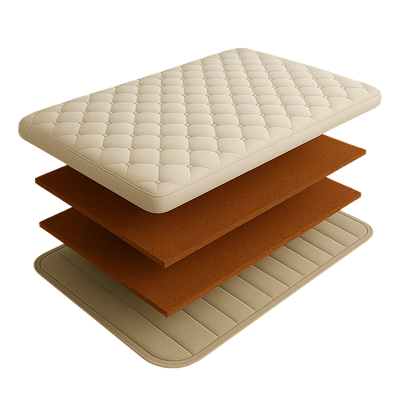 Топпер-наматрасник из кокосовой койры 2см для увеличения жесткости ДВА КОКОСА