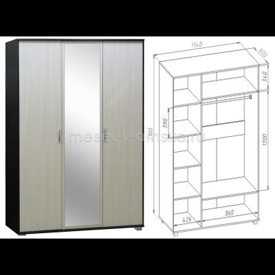 Шкаф Джон 3х дверный