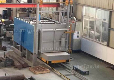 печь с выкатным подом для термообработки