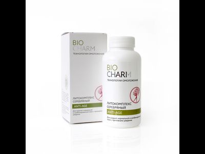 Литокомплекс серебряный Биошарм ANTI-AGE ДЛЯ ЖИРНОЙ, нормальной и комбинированной кожи с признаками увядания, 200 гр.