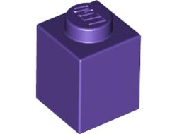 Brick 1 x 1, Dark Purple (3005 / 4224851 / 4589633 / 4640738 / 6084028)