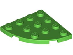 Plate, Round Corner 4 x 4, Bright Green (30565 / 6070506)