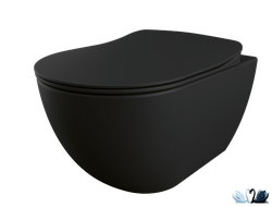 Чаша унитаза Creavit Free Black Mat FE320-11SM00E-0000 подвесная черного цвета в магазине Marysя