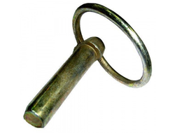 Шплинт (Штифт) с кольцом / Палец стопорный замковый d=8 мм