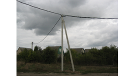 Монтаж опор, воздушной ЛЭП, ревизия подстанции в с.Семилукские Выселки, г.Воронеж.