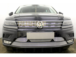 Защита радиатора Volkswagen Tiguan II 2016- chrome низ PREMIUM
