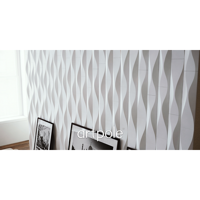 Гипсовая панель WATERFALL platinum артикул E-0056