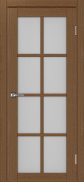 Межкомнатная дверь "Турин-541" орех (стекло сатинато)