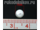 украшение "Полушар" 6 мм, цвет-белый жемчуг, материал-акрил, 60 шт/уп