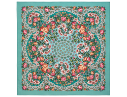 Павловопосадский платок Солнечный круг 2037-11