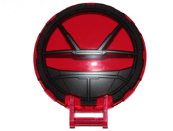 Dish 6 x 6 Inverted with Bar Handle with SW Sith TIE Fighter Cockpit Pattern, Trans-Red (18675pb19 / 6292224)