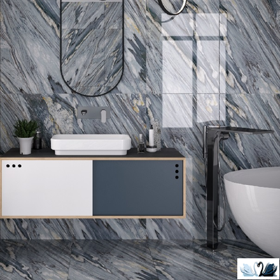 Керамогранит Gracia Ceramica Borge blue PG 01 lappato 60 х 120 см