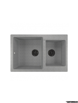 Мойка из искусственного мрамора MIXLINE ML-GM30 двухчашевая 500*770*200мм