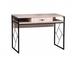 Спальня СКАРЛЕТТ - Стол Дуб Сонома/Черный металл