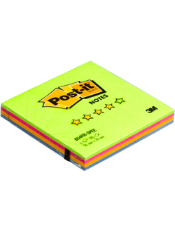 Блок-кубик Post-it 654-RB, 76х76, весенняя радуга (100 л)