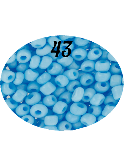 Бисер Zlatka 8/0 10гр цвет № 0043 яр.голубой