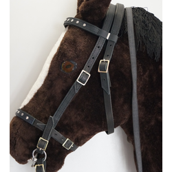 УЗДА КОЖАНАЯ КОМФОРТ(С РЕГУЛИРОВКОЙ РАЗМЕРА ОТ COB ДО FULL)