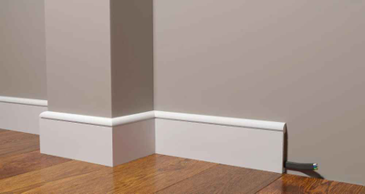 Напольный плинтус Decor-Dizayn DD715, для покраски, влагостойкий, ударопрочный, 2 метра