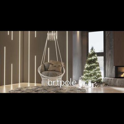 Гипсовая панель WOODS + LED артикул M-0072