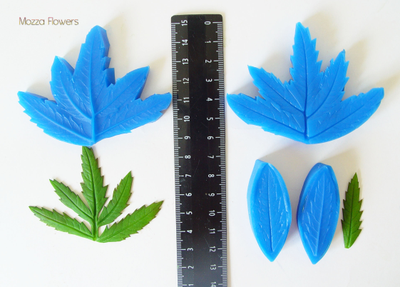 "Лист бархатца" Силиконовый молд (вайнер)