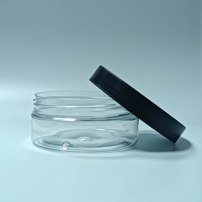 Банка PET 200мл прозрачный с черной крышкой, арт. 200/25-135А3