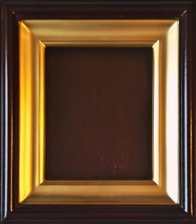 Киот деревянный с рамой "под золото" для иконы формата 13х16см.