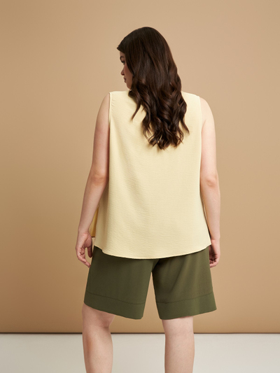 Базовый топ из искуственного шелка