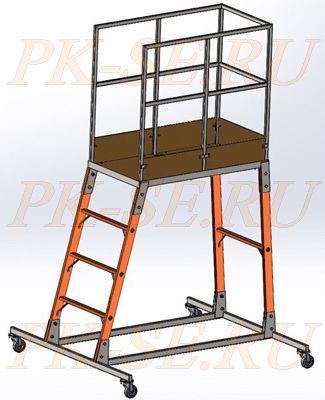 Вышка-стремянка диэлектрическая ВССД
