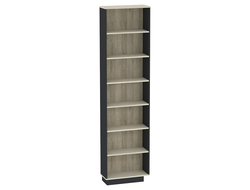 Спальня AURELIO (АУРЕЛИО) - AURELIO 57 Стеллаж Антрацит-Блеквуд Сатиновый