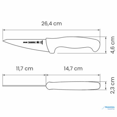 Нож для обвалки птицы Professional Master  13 см. жёлтый  24601/055